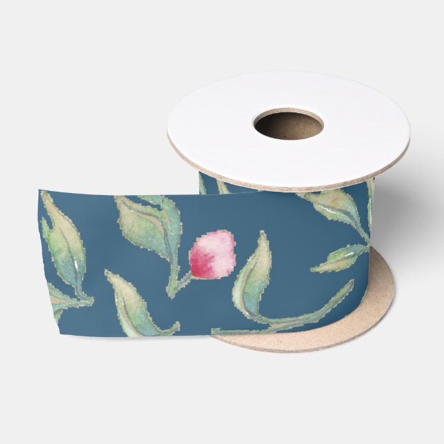 Midnight Teal Wedding Satin Ribbon (Spool)