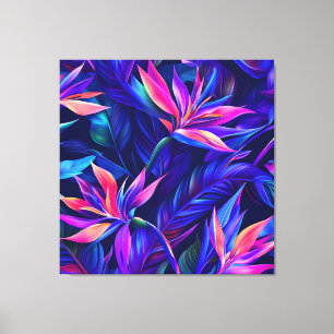 Midnight Tropical Rainforest Canvas Print