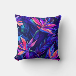 Midnight Tropical Rainforest Cushion