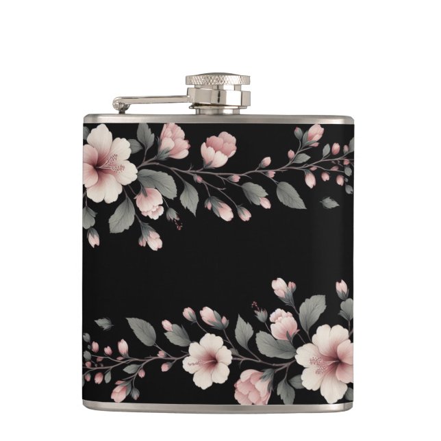 Midnight Tropics Hip Flask (Front)