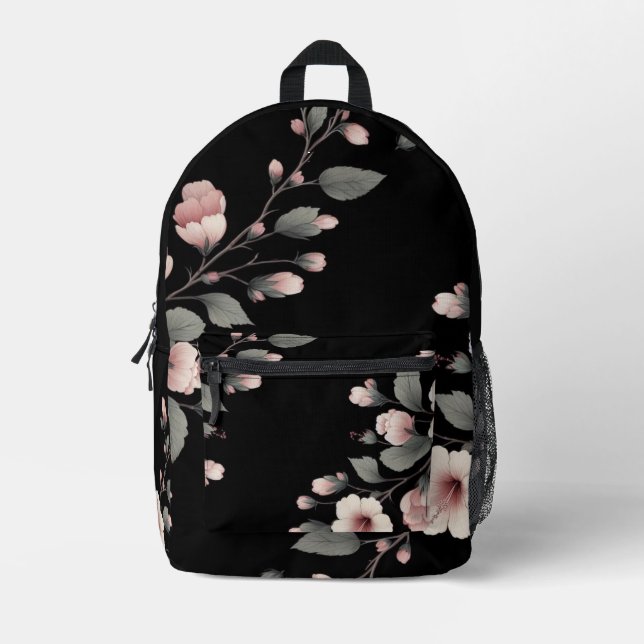 Midnight Tropics Printed Backpack (Front)