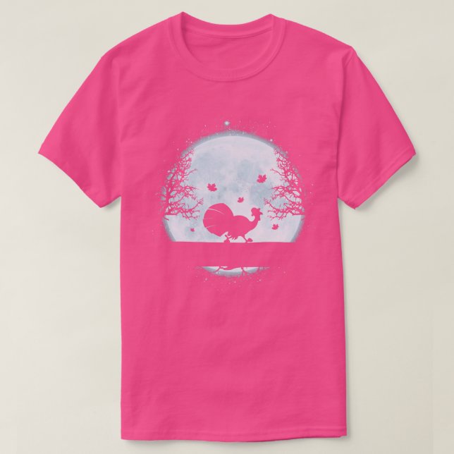 Midnight Turkey Blue Moon T-Shirt (Design Front)
