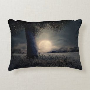 Midnight Under the Tree Decorative Cushion