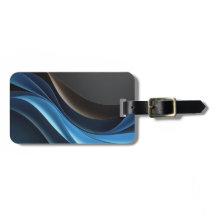 Midnight Waves Travel Luggage Tag