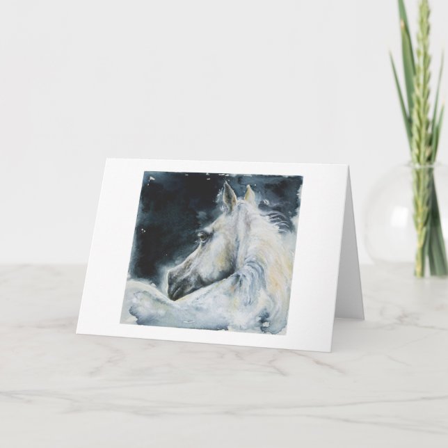 Midnight White Holiday Card (Front)