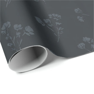 Midnight Wildflower Wrapping Paper
