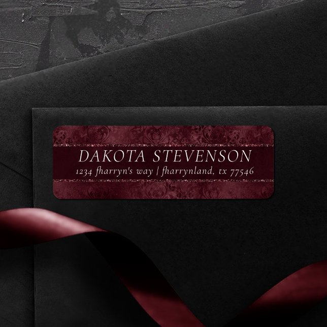 Midnight Wine Romance | Dark Satiny Grunge Address (Creator Uploaded)