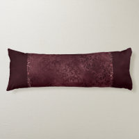 Midnight Wine Romance | Dark Satiny Grunge Damask