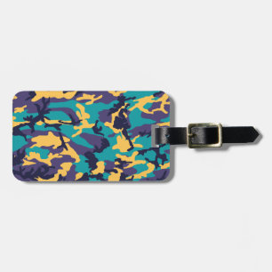Midsummer Camo Pattern Luggage Tag