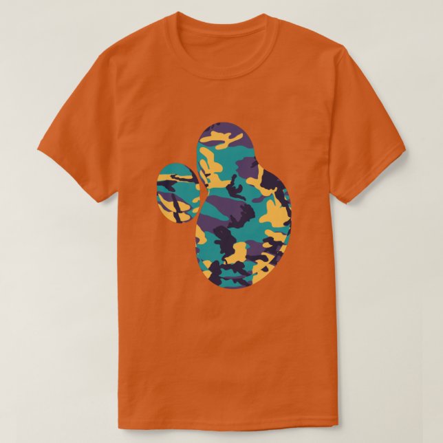 Midsummer Camo Pattern Paint Splat v2 T-Shirt (Design Front)