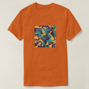 Midsummer Camo Pattern Square Sliced T-Shirt