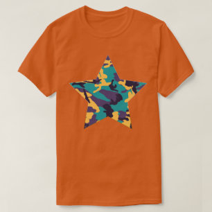 Midsummer Camo Pattern Star T-Shirt