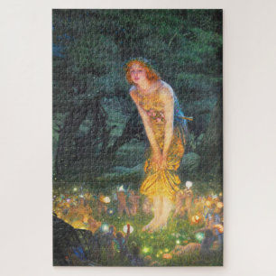 Midsummer Eve (1908) by Edward Robert Hughes Jigsaw Puzzle
