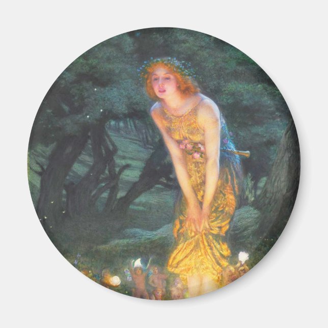 Midsummer Eve (1908) by Edward Robert Hughes Magnet (Front)