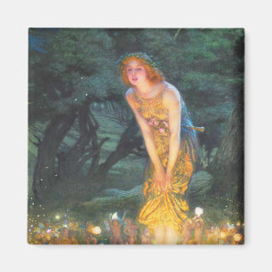 Midsummer Eve (1908) by Edward Robert Hughes Magnet