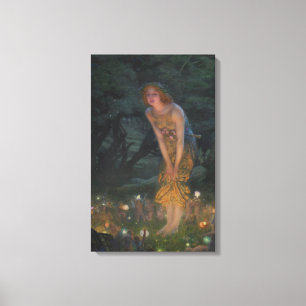 Midsummer Eve (by Edward Robert Hughes) Canvas Print