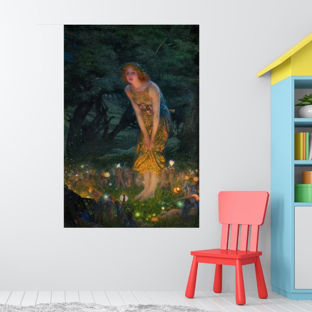 Midsummer Eve by Edward Robert Hughes Poster (Nursery 1)
