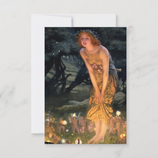 “Midsummer Eve” by Edward Robert Hughes Thank You Card (Front)