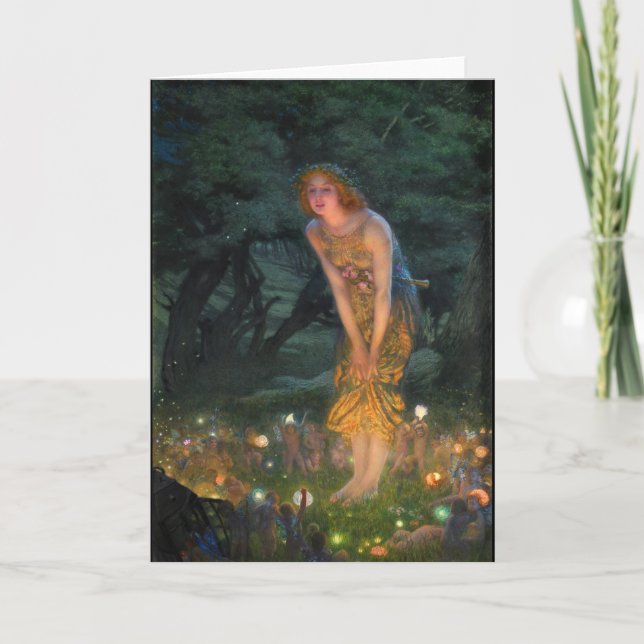 Midsummer Eve c. 1908 by Edward Robert Hughes Card (Front)