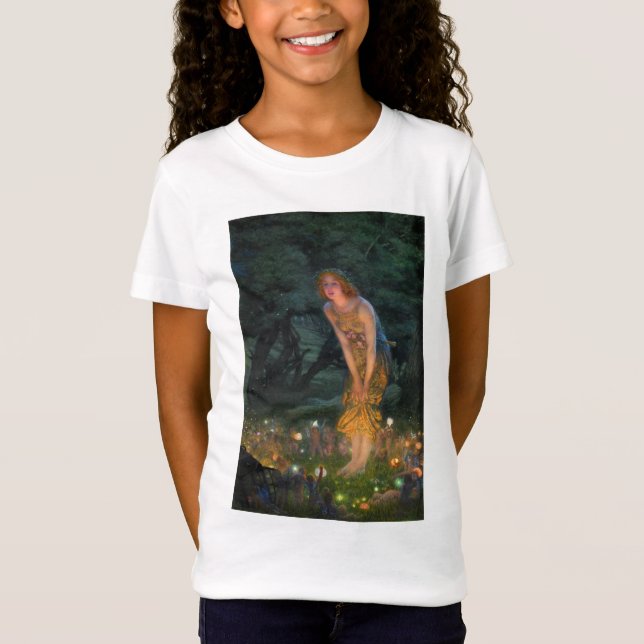 Midsummer Eve c. 1908 by Edward Robert Hughes T-Shirt (Front)