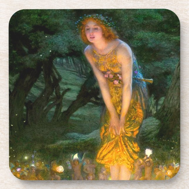 Midsummer Eve Edward Robert Hughes Coaster (Front)