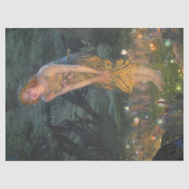  Midsummer Eve Edward Robert Hughes Decoupage Tissue Paper (Front)