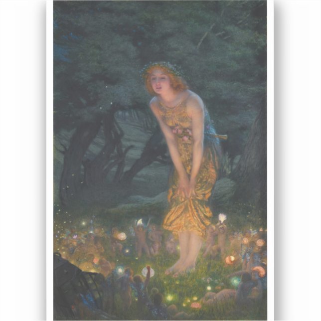 Midsummer Eve Edward Robert Hughes fairies fantasy (Front)
