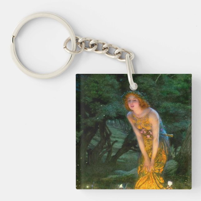 Midsummer Eve Edward Robert Hughes Key Ring (Front)