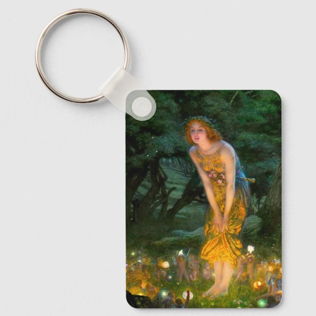 Midsummer Eve Edward Robert Hughes Key Ring (Front)