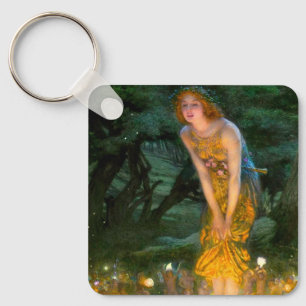 Midsummer Eve Edward Robert Hughes Key Ring