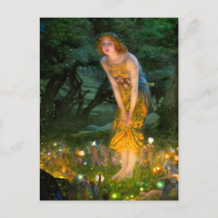 Midsummer Eve Edward Robert Hughes Postcard