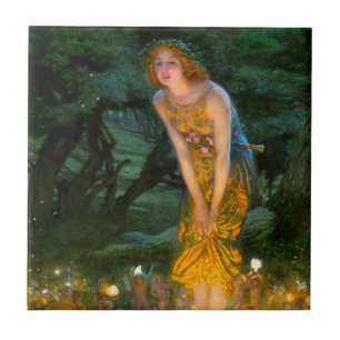 Midsummer Eve Edward Robert Hughes Tile