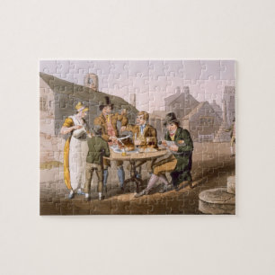 Midsummer Eve, from `Costume of Yorkshire' engrave Jigsaw Puzzle