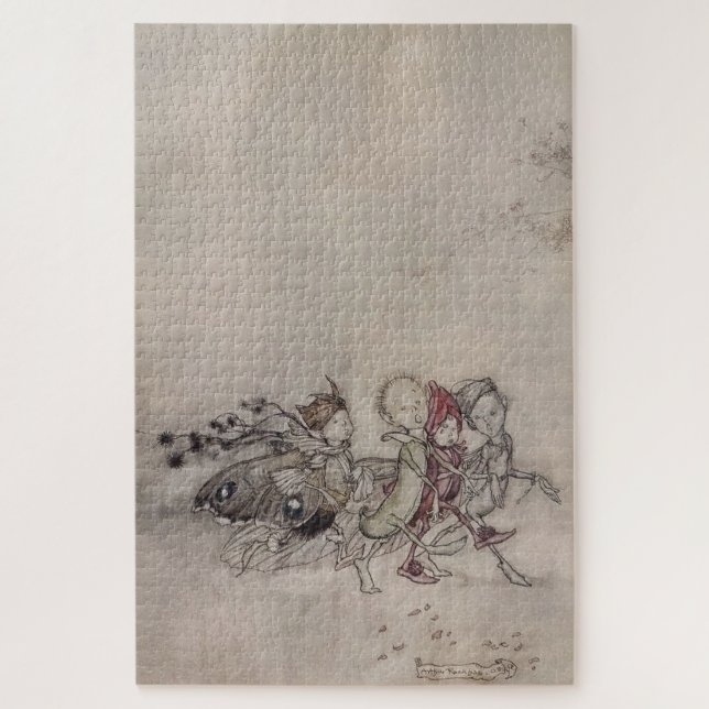 “Midsummer Fairies” by Arthur Rackham Jigsaw Puzzle (Vertical)