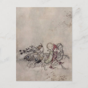 “Midsummer Fairies” by Arthur Rackham Postcard
