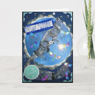 Midsummer Fairy Moon Greeting Card