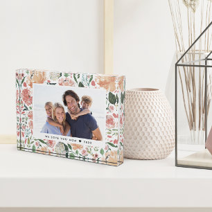 Midsummer Floral Custom Caption Photo Block