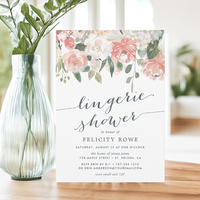 Midsummer Floral | Lingerie Shower Invitation (Creator Uploaded)