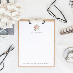 Midsummer Floral Logo Personalised Letterhead