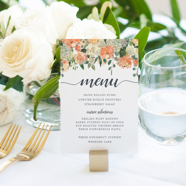 Midsummer Floral Menu Card (Creator Uploaded)