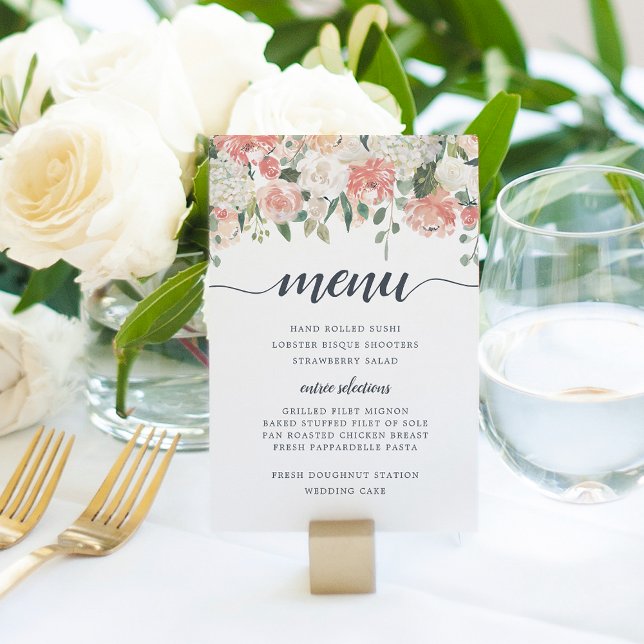 Midsummer Floral Menu Card (Creator Uploaded)