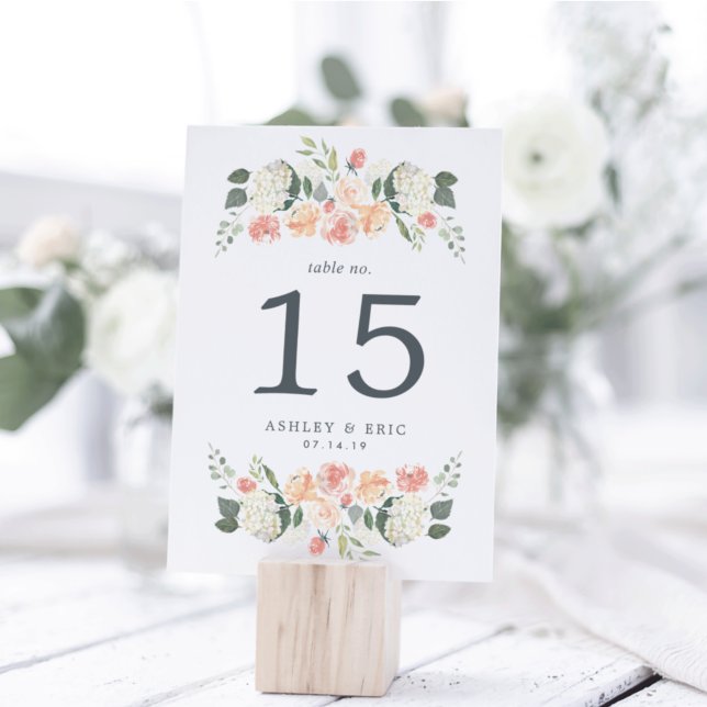 Midsummer Floral Table Number Card (Creator Uploaded)