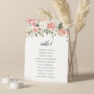 Midsummer Floral Table Seating Card