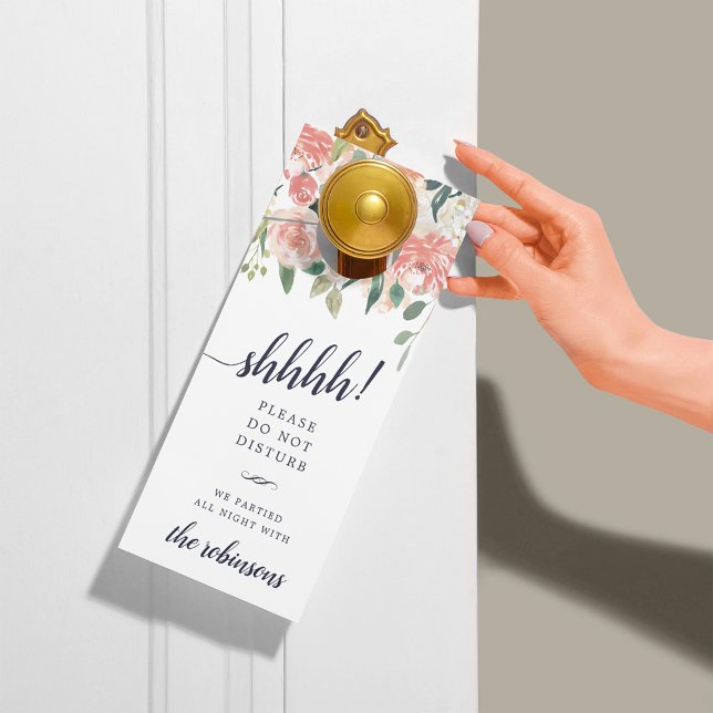 Midsummer Floral Wedding Welcome/Do Not Disturb Door Hanger (Creator Uploaded)