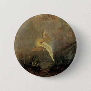 Midsummer Night by Grimshaw, Vintage Victorian Art 6 Cm Round Badge
