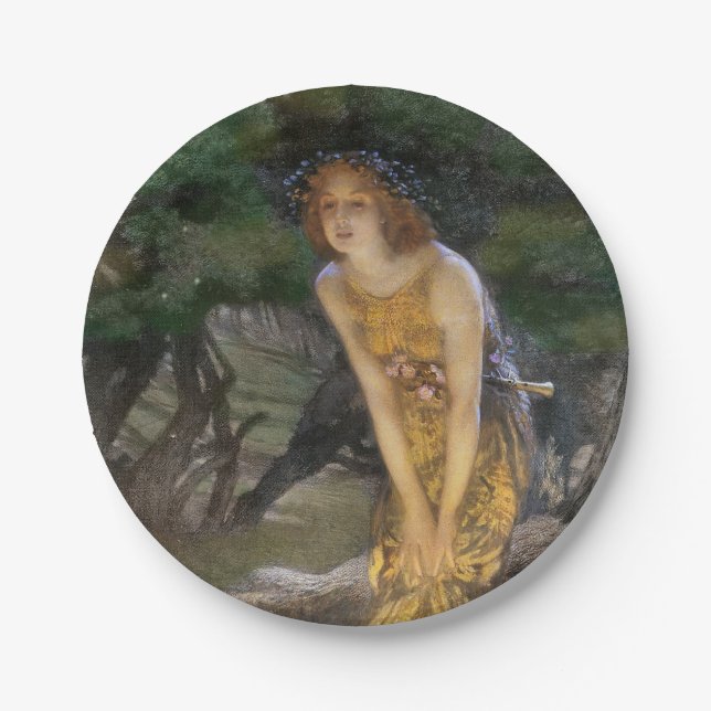 Midsummer Night Fairy Dance Paper Plate (Front)