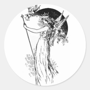 Midsummer Nights Dream Classic Round Sticker