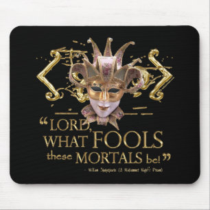Midsummer Night's Dream Quote (Gold Version) Mouse Pad