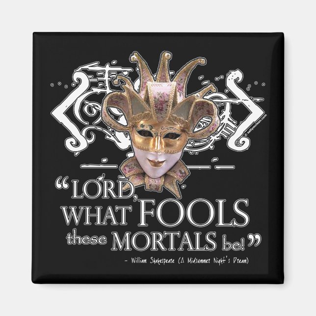 Midsummer Night's Dream Quote Magnet (Front)