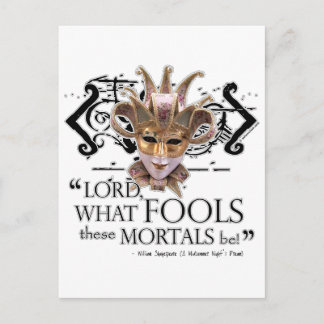 Midsummer Night's Dream Quote Postcard